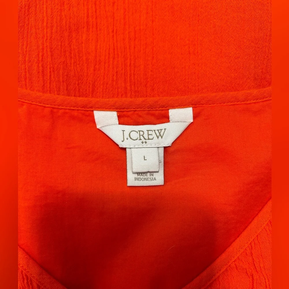 JCrew Factory Orange Drop Waist Dress - Picture 6 of 8